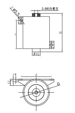 CBB16 Welding Machine DC Filter Capacitor Outline Drawing